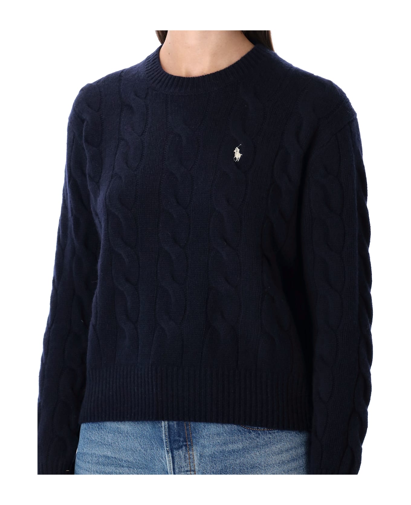 Ralph Lauren Polo Ralph Lauren Wool And Cashmere Cable-knit Sweater - HUNTER NAVY
