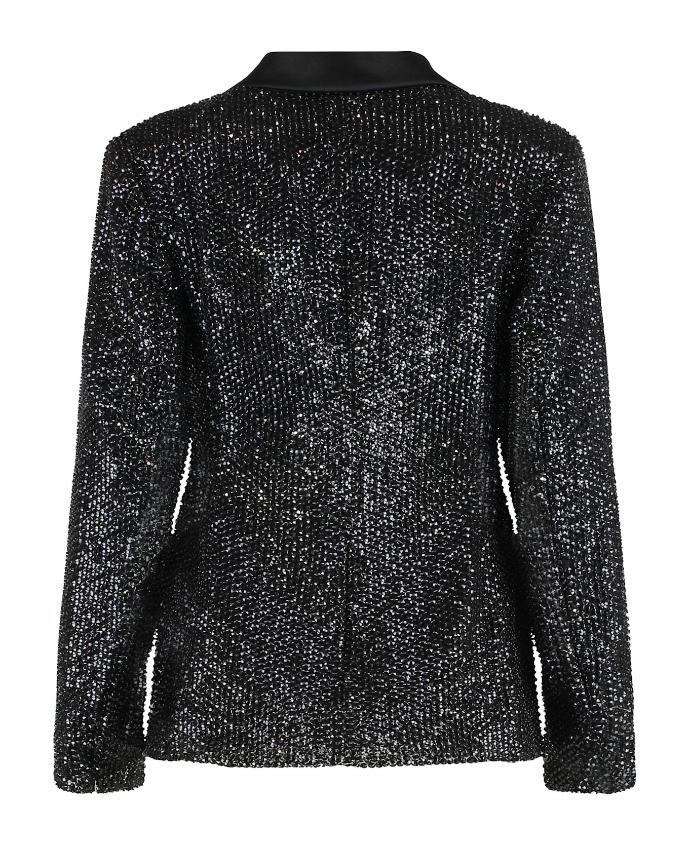 Alberta Ferretti Red Jacket With Sequins - black