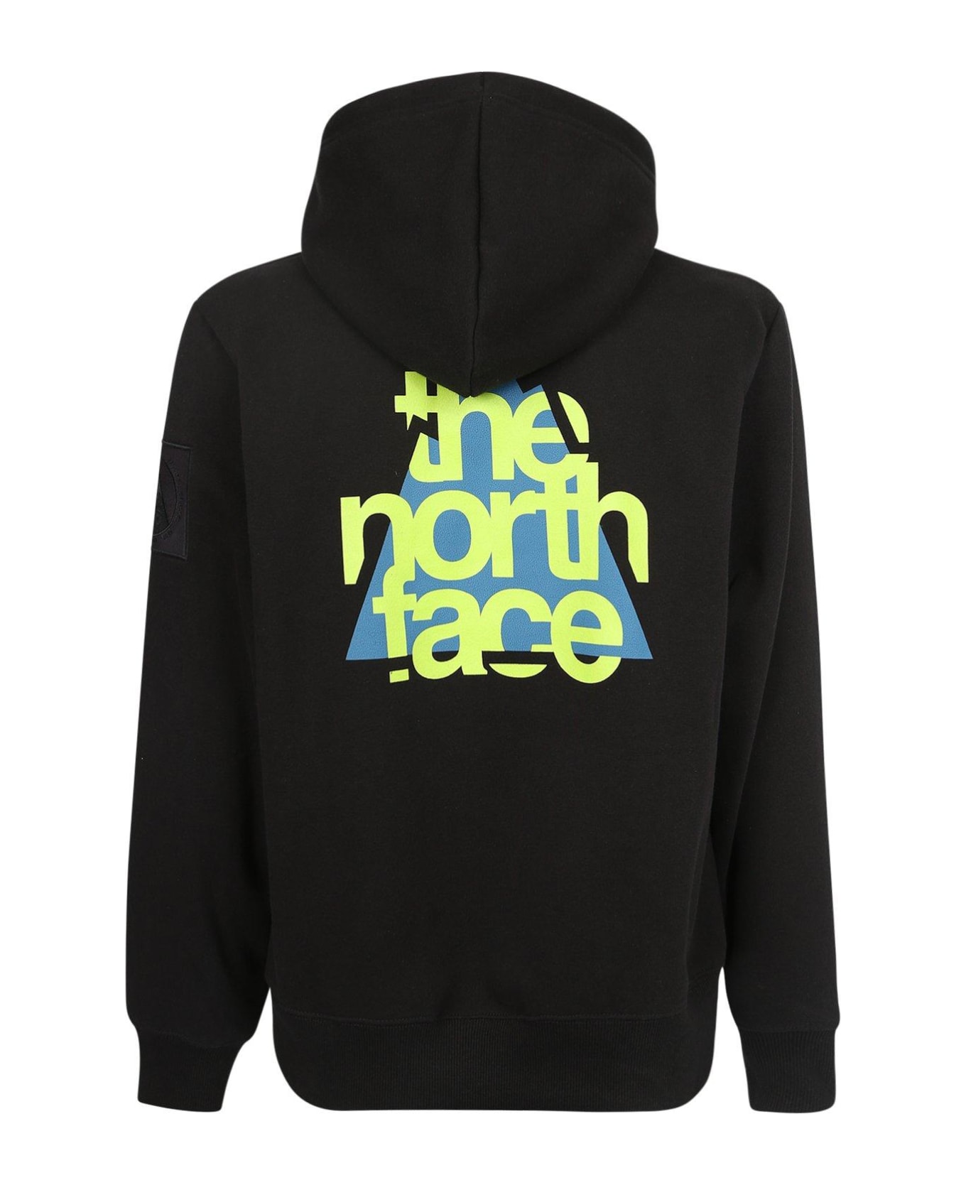 The North Face Logo Printed Drawstring Hoodie - Black