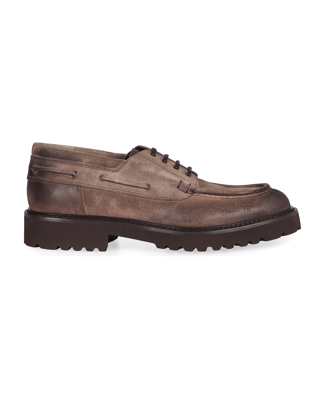 Doucal
s Leather Lace-up Shoes - brown