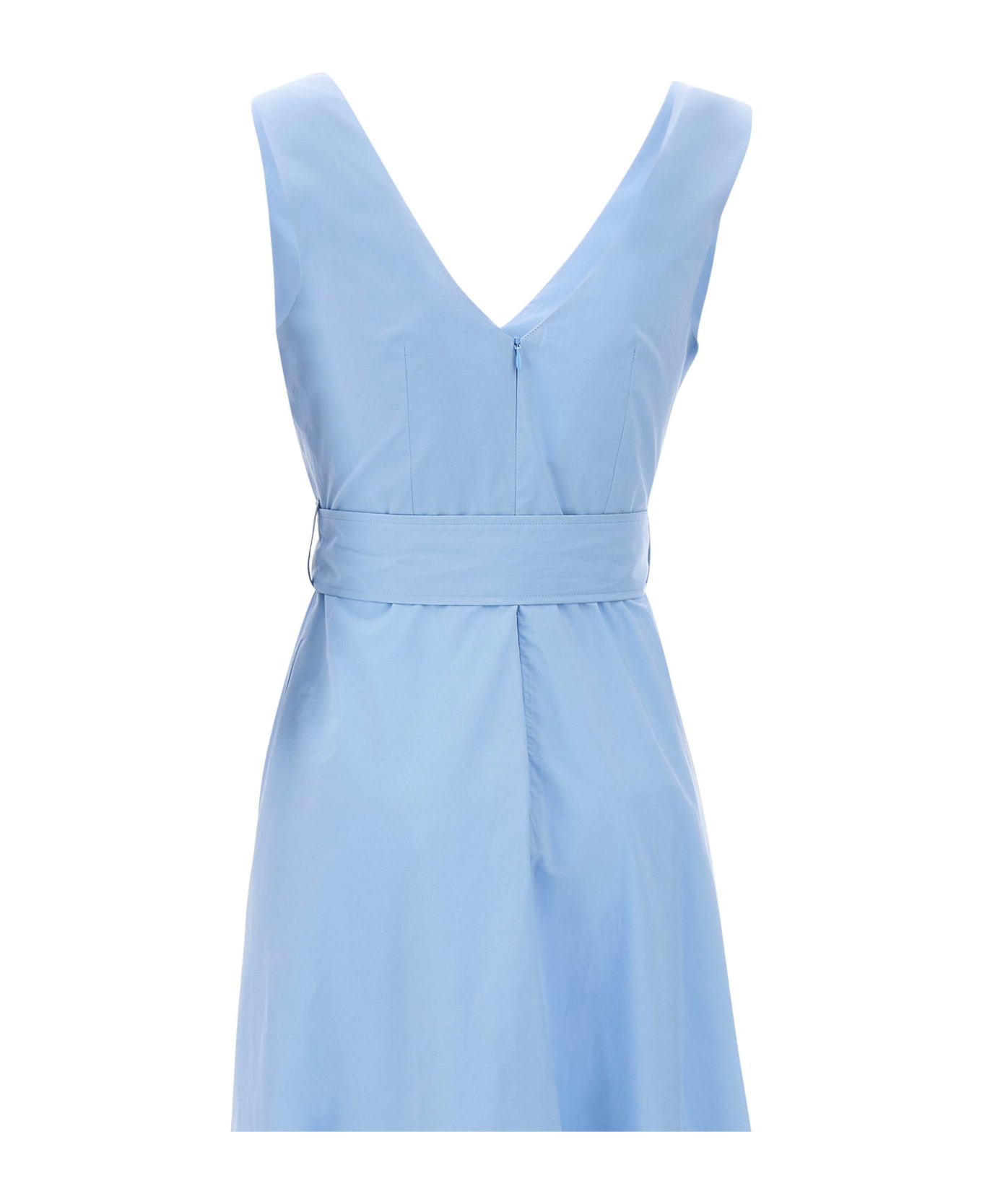 Parosh "canyox24" Cotton Dress - LIGHT BLUE