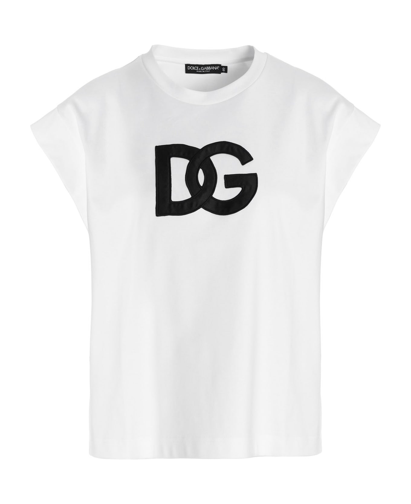 Dolce & Gabbana Logo Patch T-shirt - White