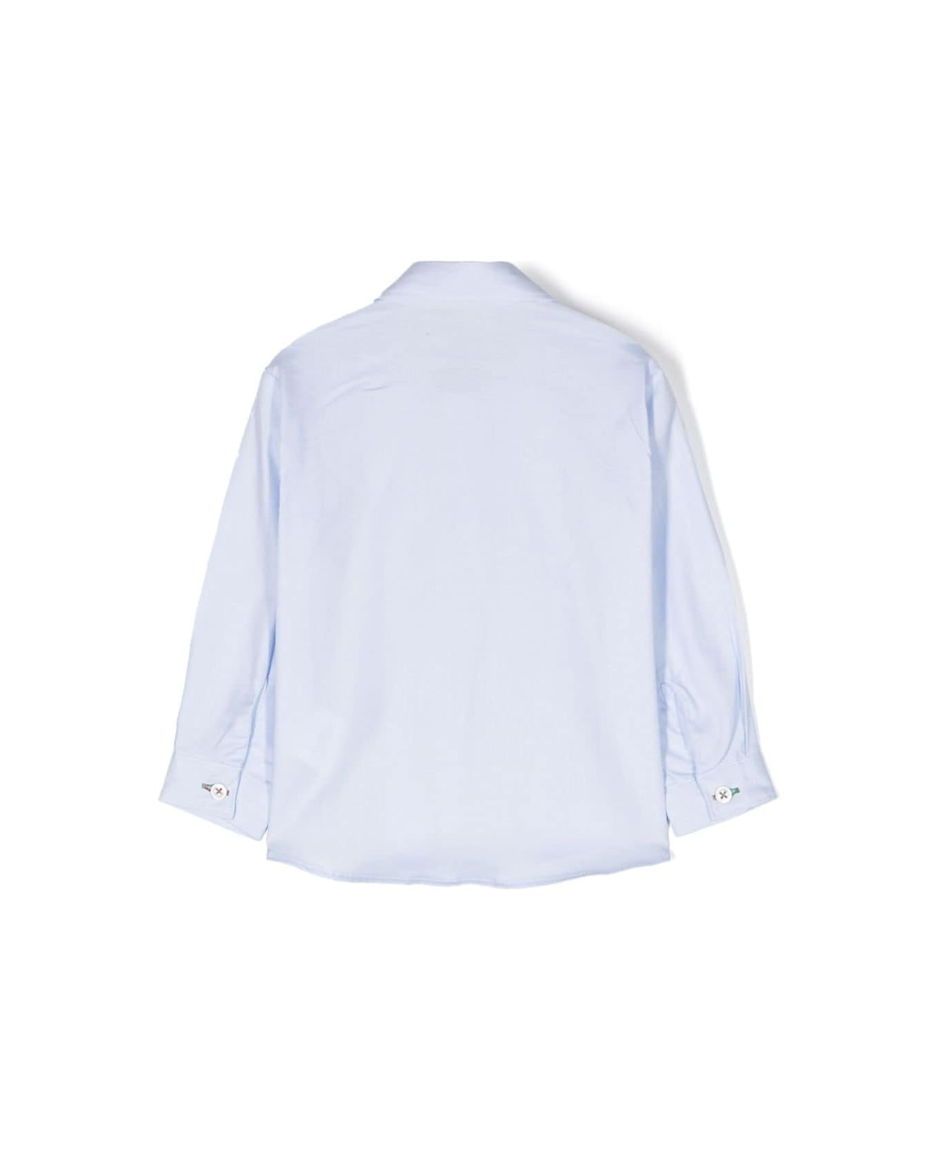 Manuel Ritz Shirt With Embroidery - Light blue シャツ