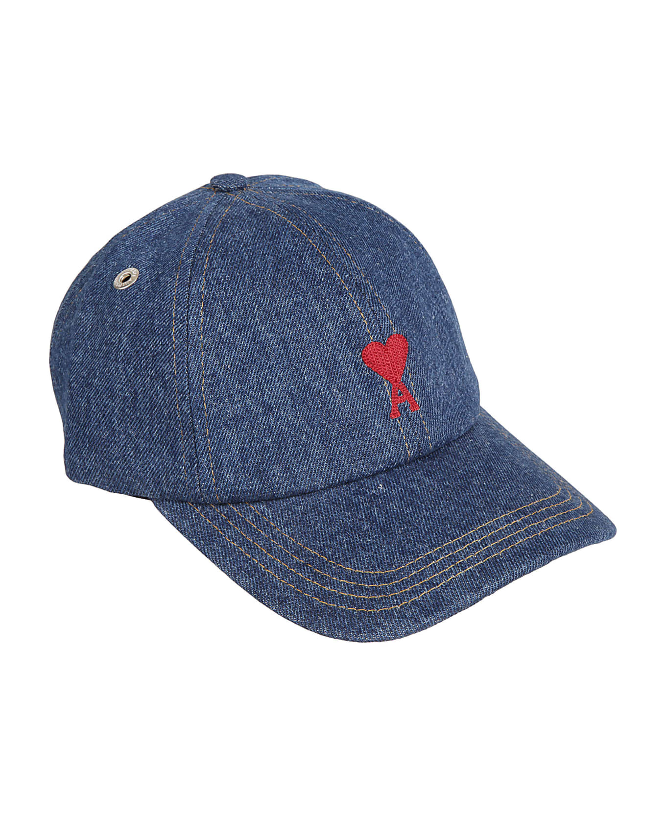 Ami Alexandre Mattiussi Adc Embroidery Cap - Used Blue 帽子