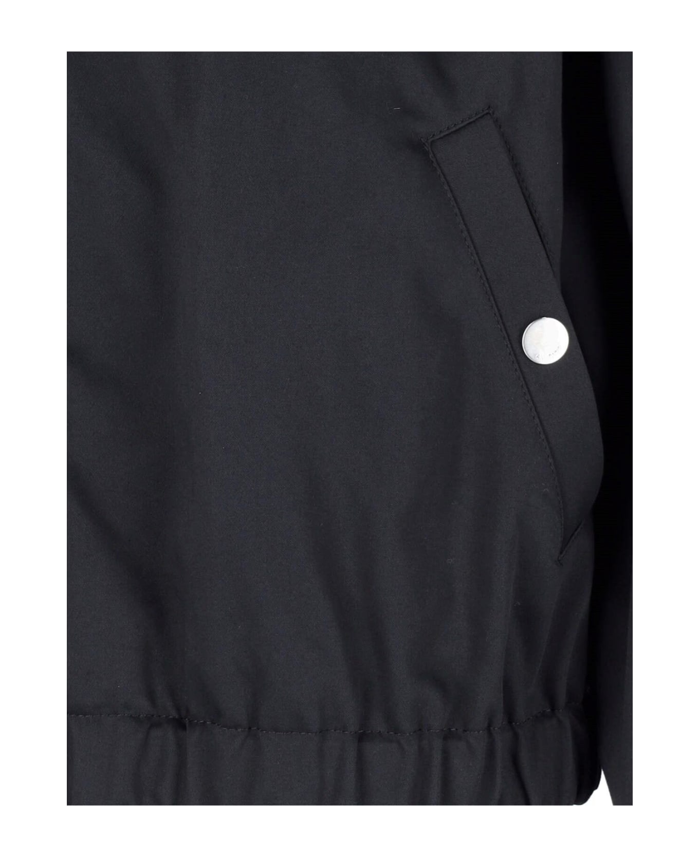 Ami Alexandre Mattiussi Logo Zip Jacket - Black