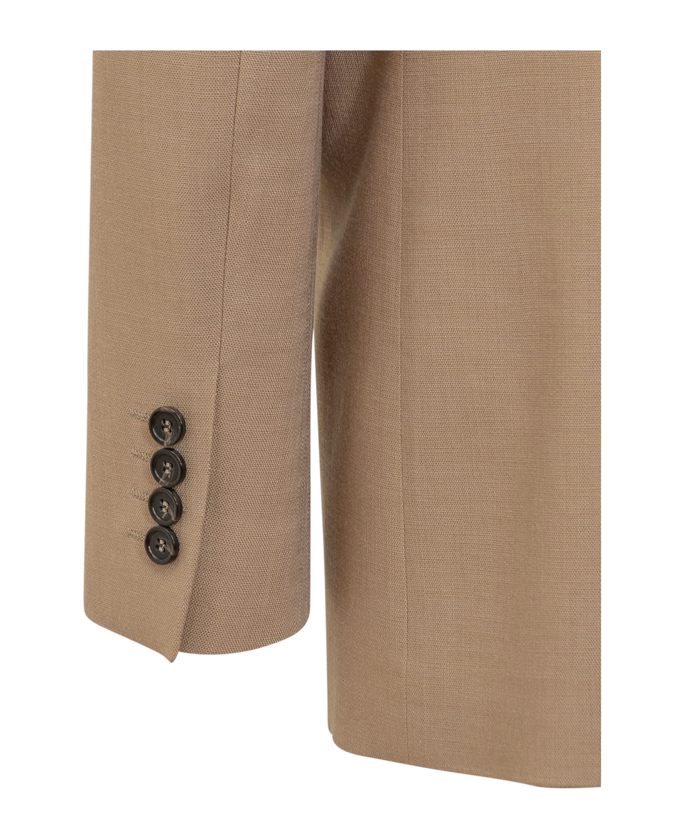 MSGM Double-breasted Blazer - BEIGE コート