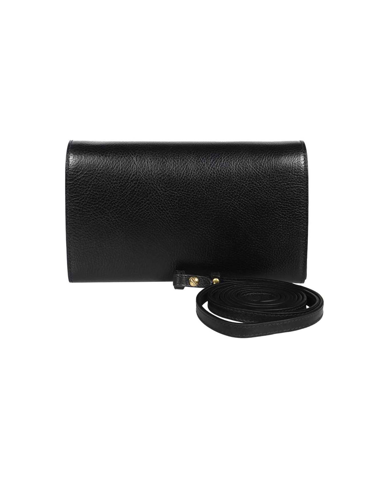 Il Bisonte Leather Clutch - black