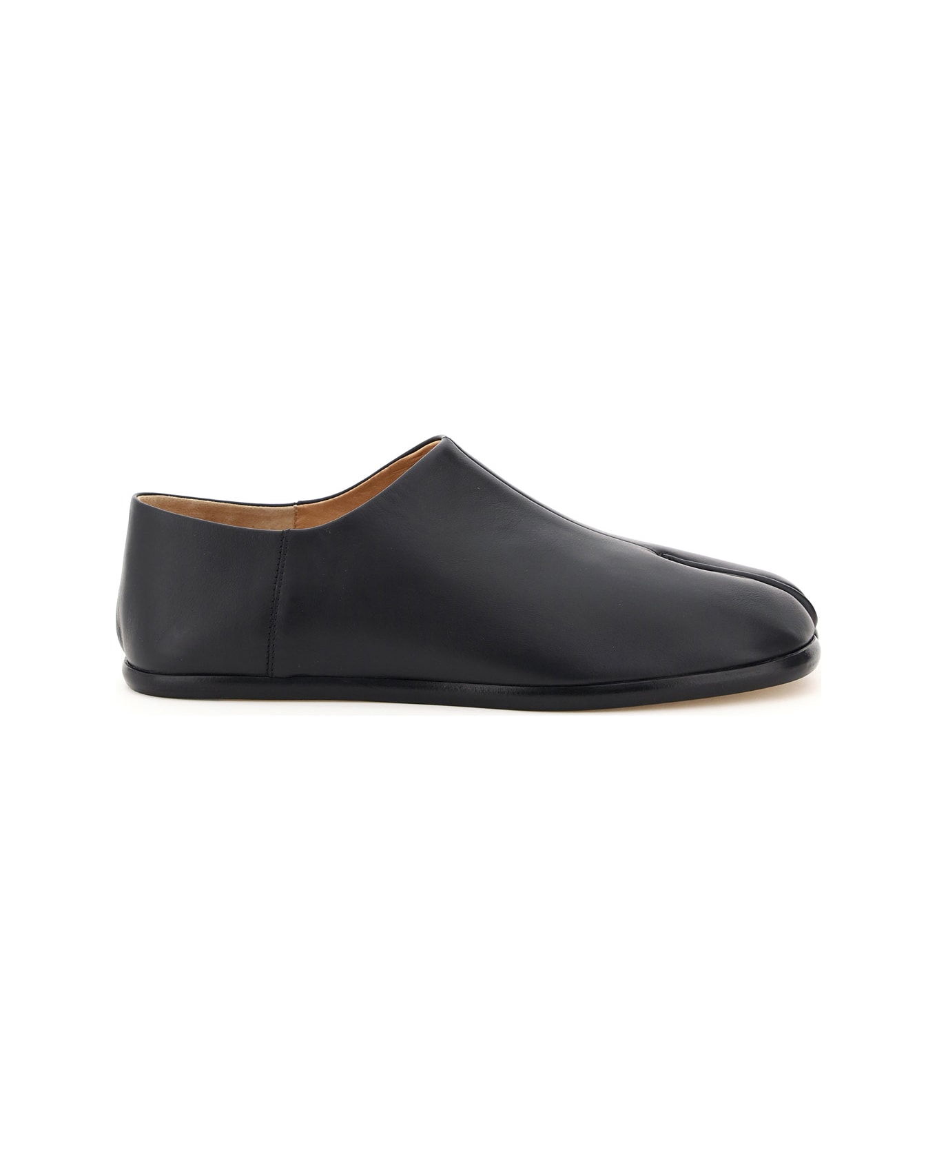 Maison Margiela Tabi Leather Slipper - BLACK (Black)
