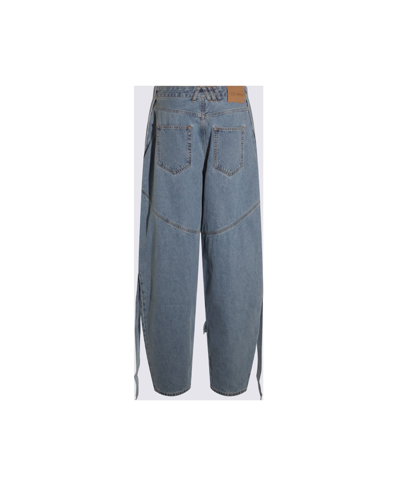The Attico Blue Cotton Denim Jeans - Blue