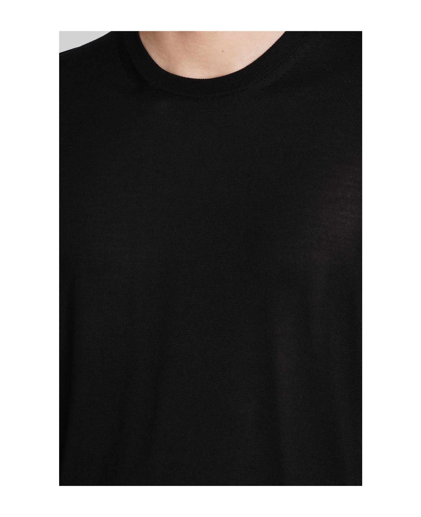 Roberto Collina T-shirt In Black Silk - black