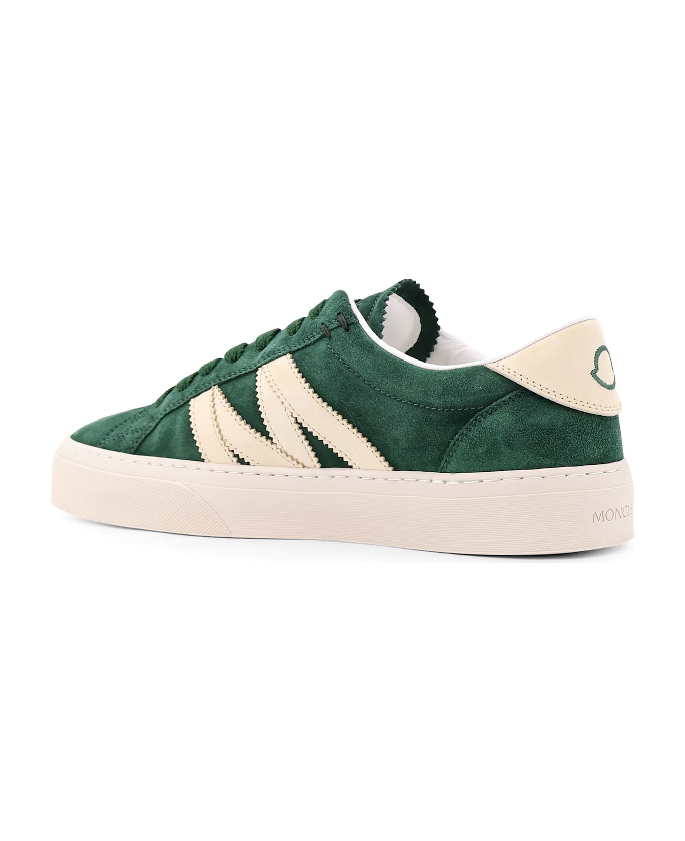 Moncler Low-top Leather Sneakers - Green