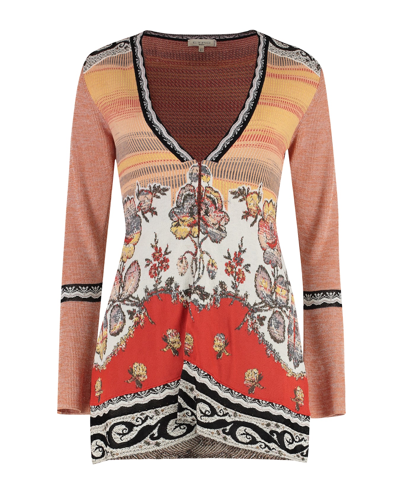 Etro Jacquard Knit Cardigan - Multicolor