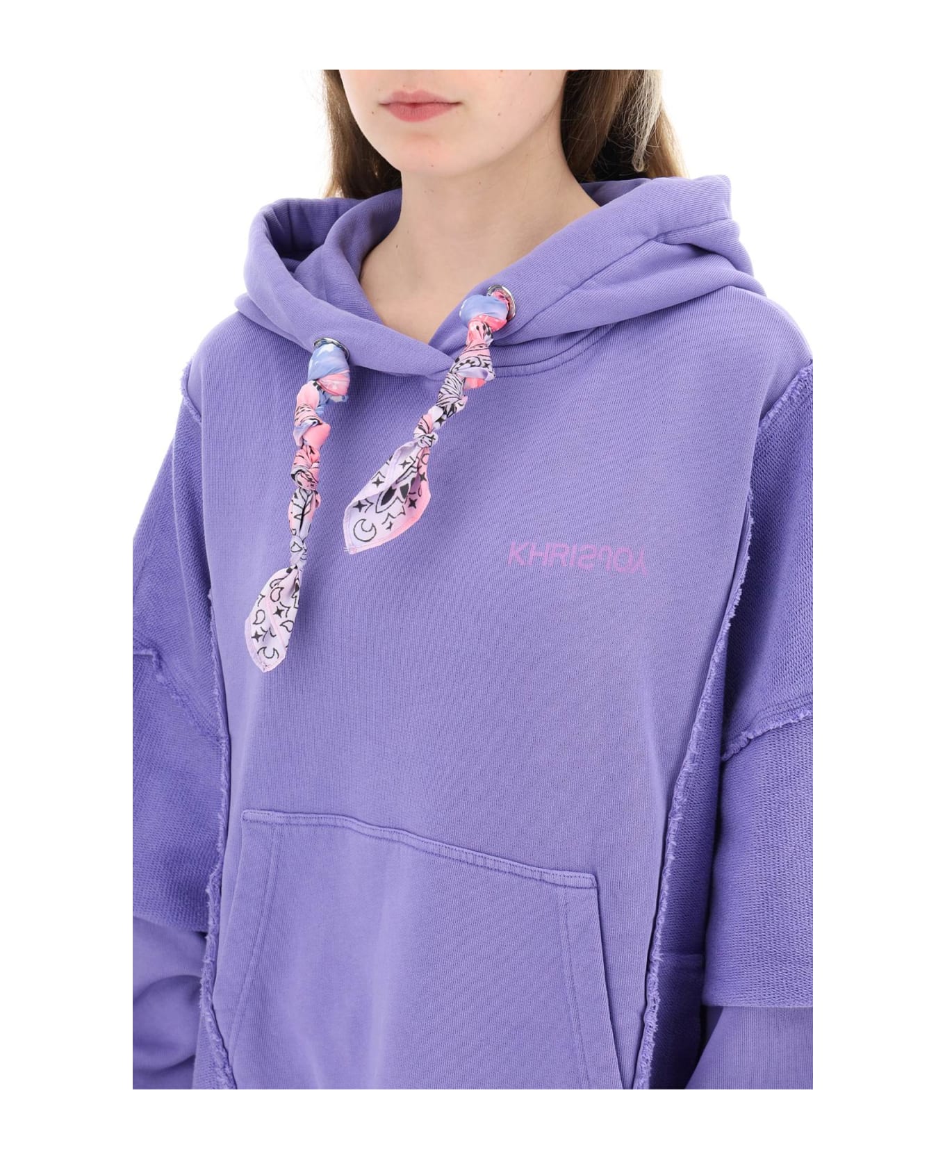 Khrisjoy Oversized Hooded Sweatshirt - WISTERIA (Purple)