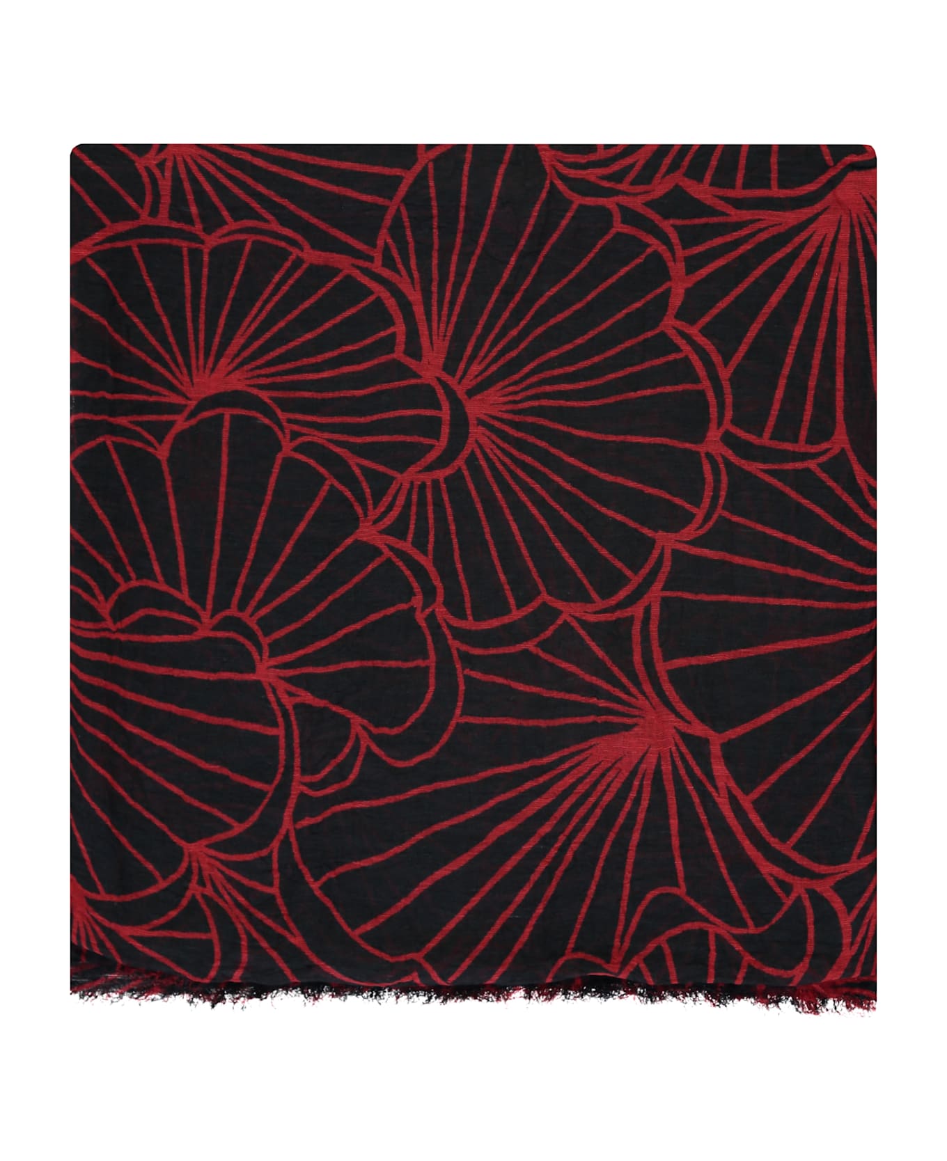 Emporio Armani Printed Scarf - black