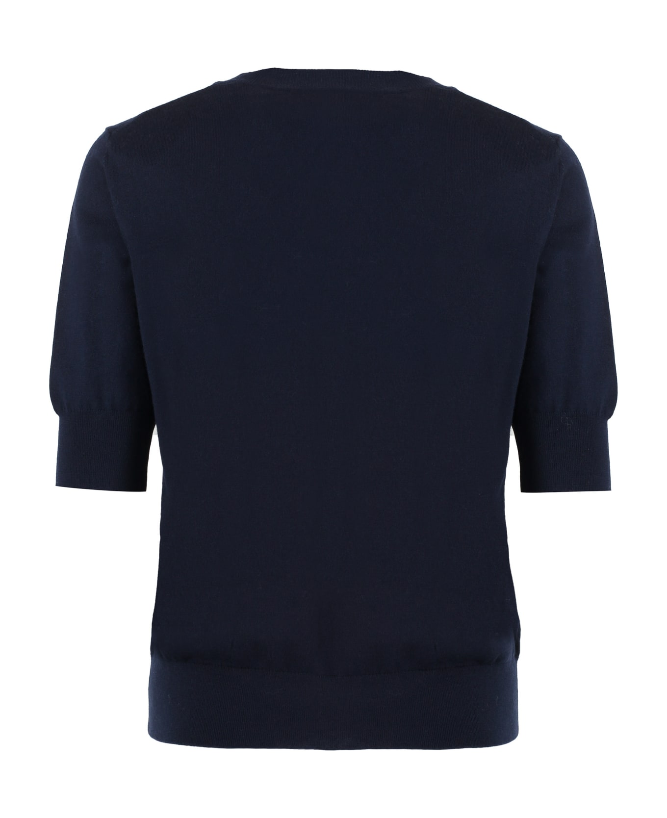 Parosh Short Sleeve Sweater - blue