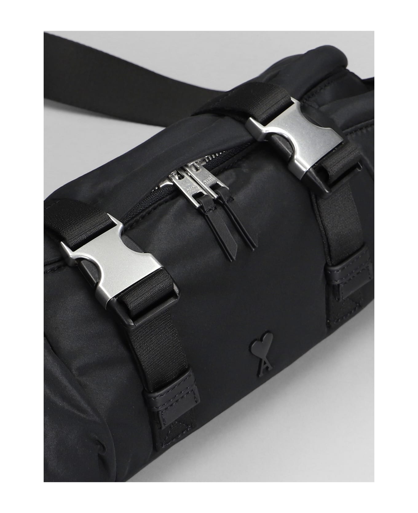 Ami Alexandre Mattiussi Waist Bag In Black Nylon - black