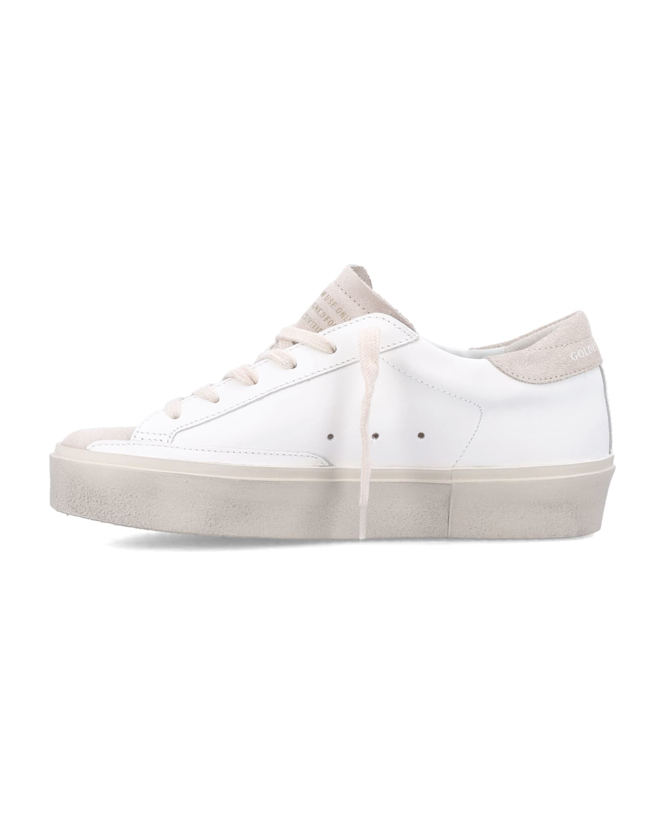 Golden Goose Hi Star Woman
s Sneakers - WHITE BEIGE