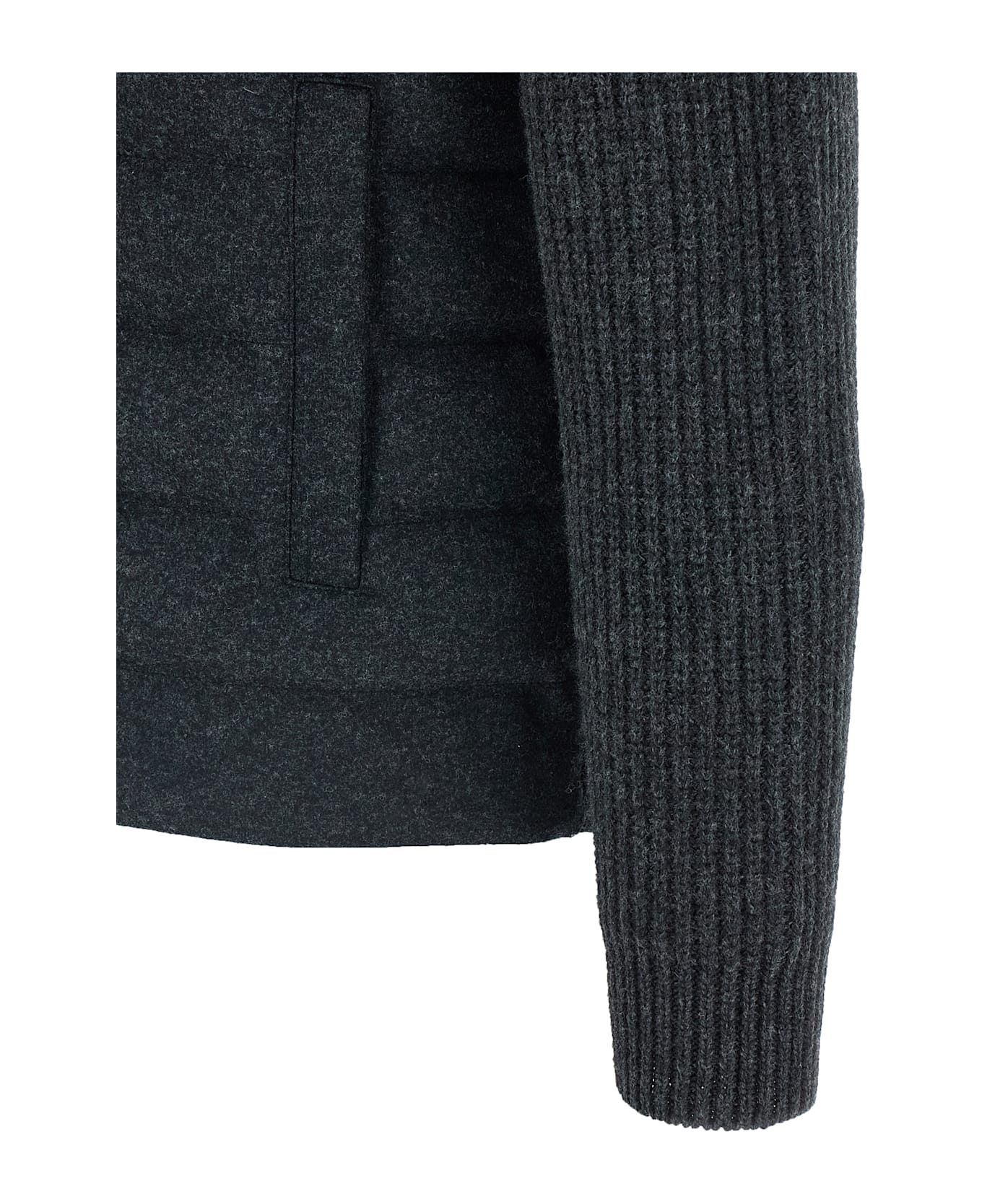 Moncler Padded Cardigan - Gray