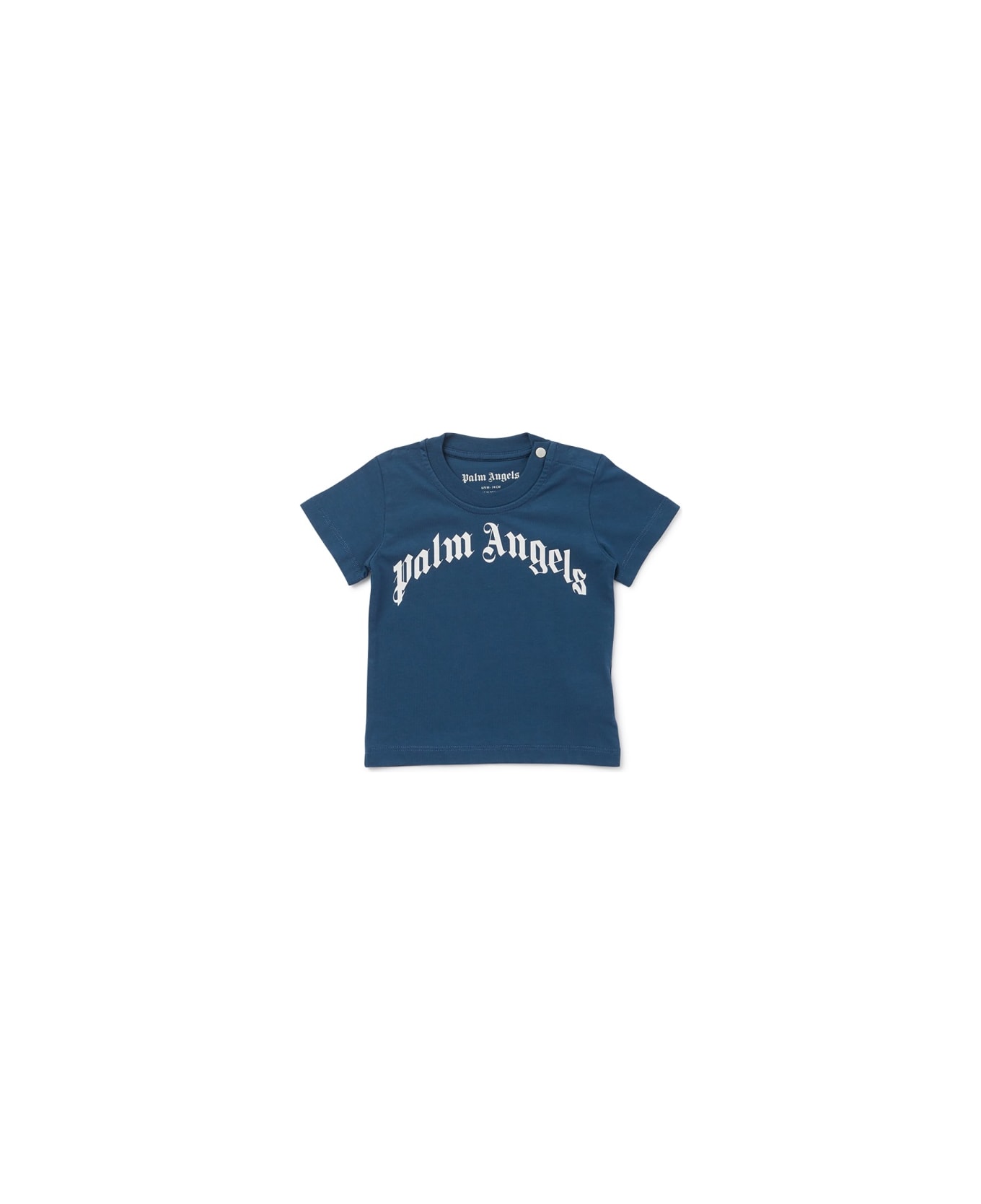 Palm Angels Pacurvedlogotripacktshirt - AZURE