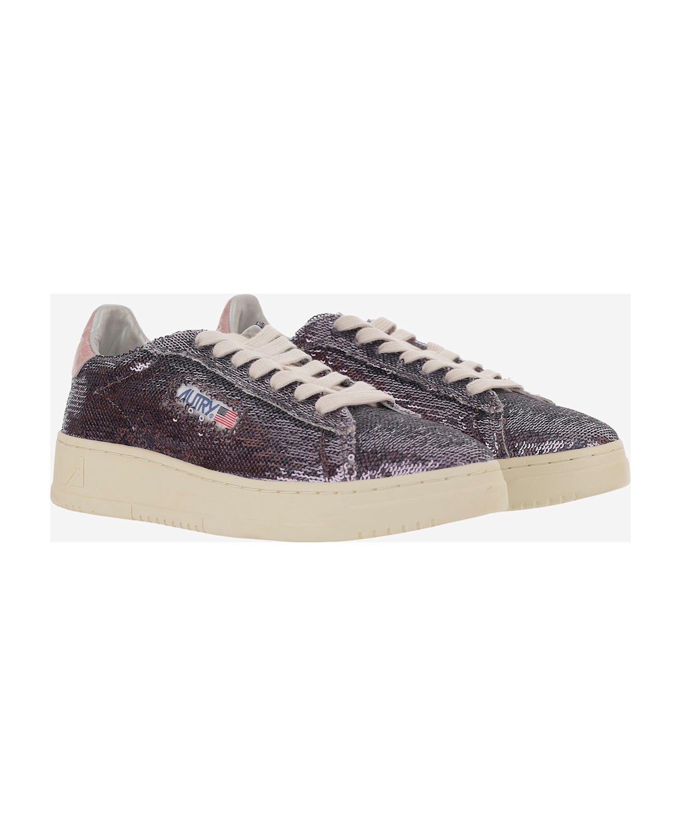 Autry Dallas Low Sparkling Sneakers - Purple