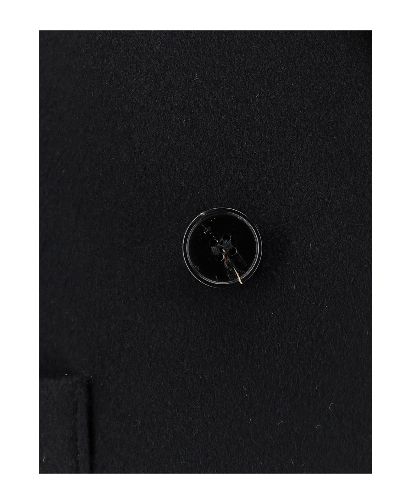 Paltò Giada Double-breasted Coat - Black