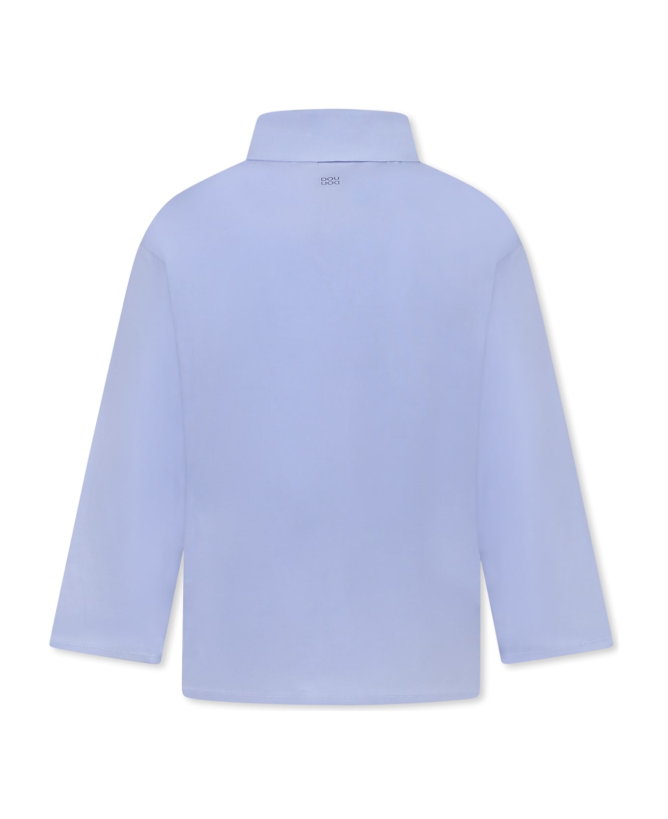 Douuod Light Blue Shirt For Girl With Logo - Light Blue