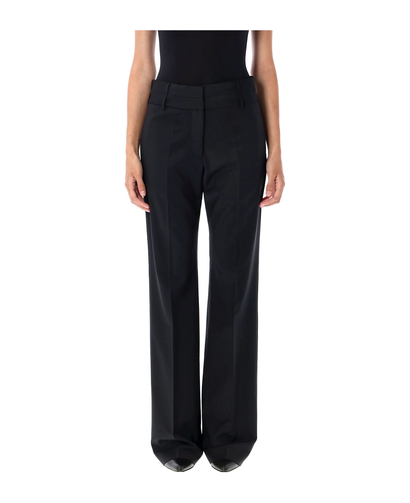 REMAIN Birger Christensen Double Waistband Pants - BLACK