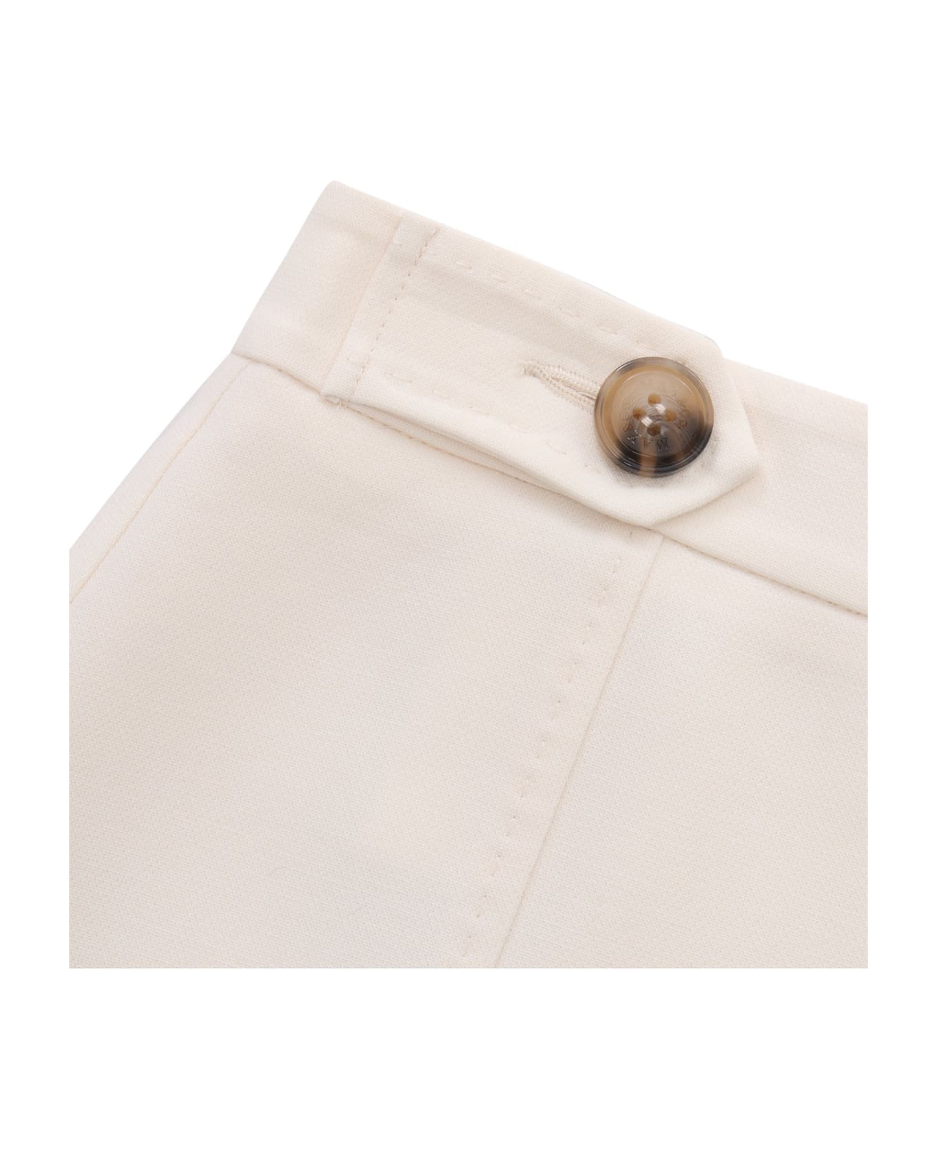 Max&Co. White Mini Skirt - WHITE