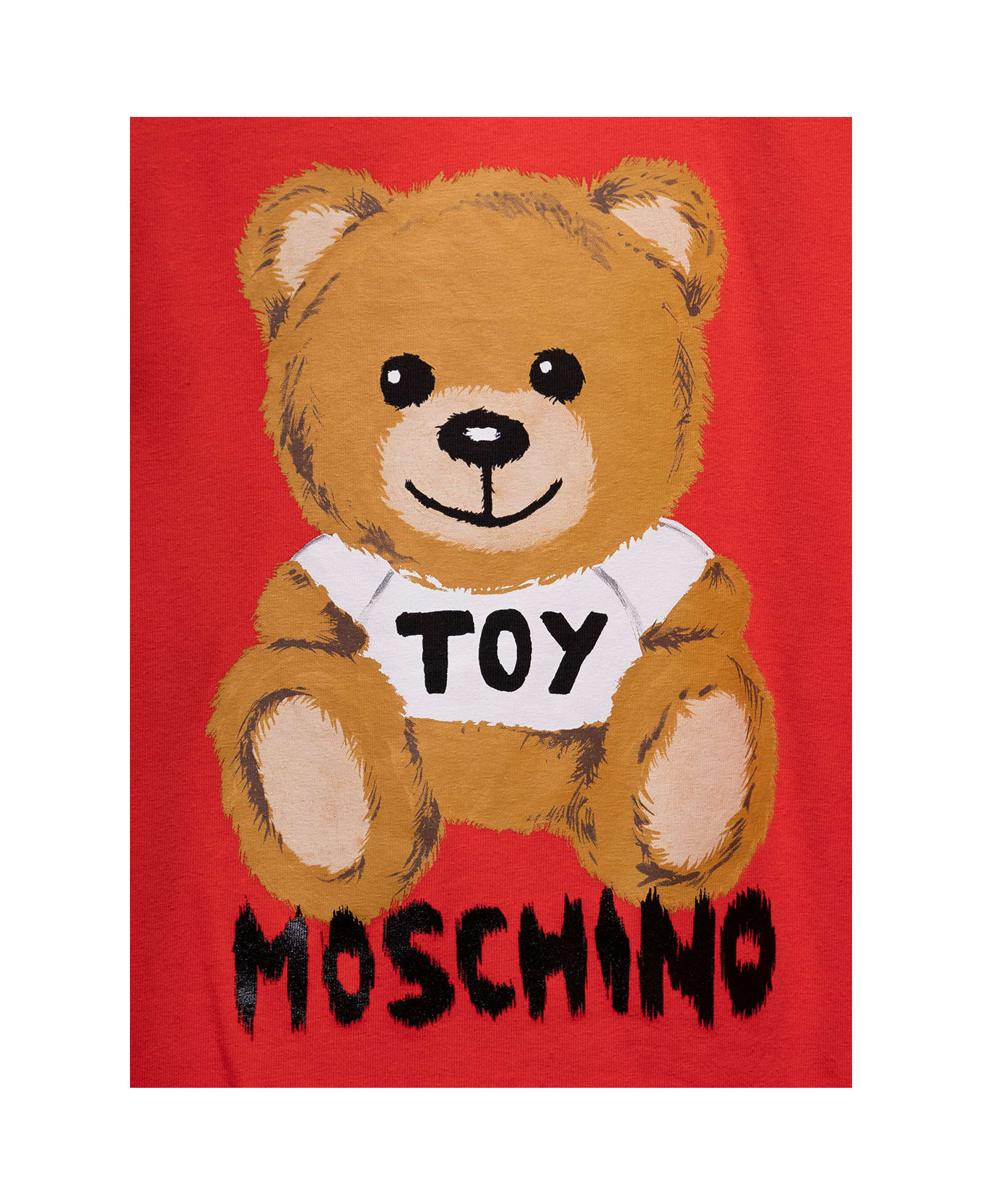 Moschino Addition Red Cotton Long Sleeved T-shirt Moschino Kids Boy - Red