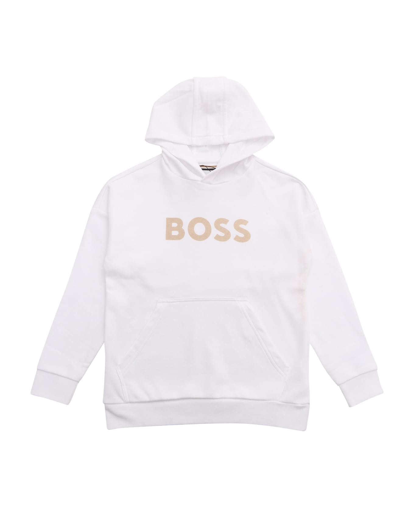 Hugo Boss Hooded Sweatshirt - WHITE
