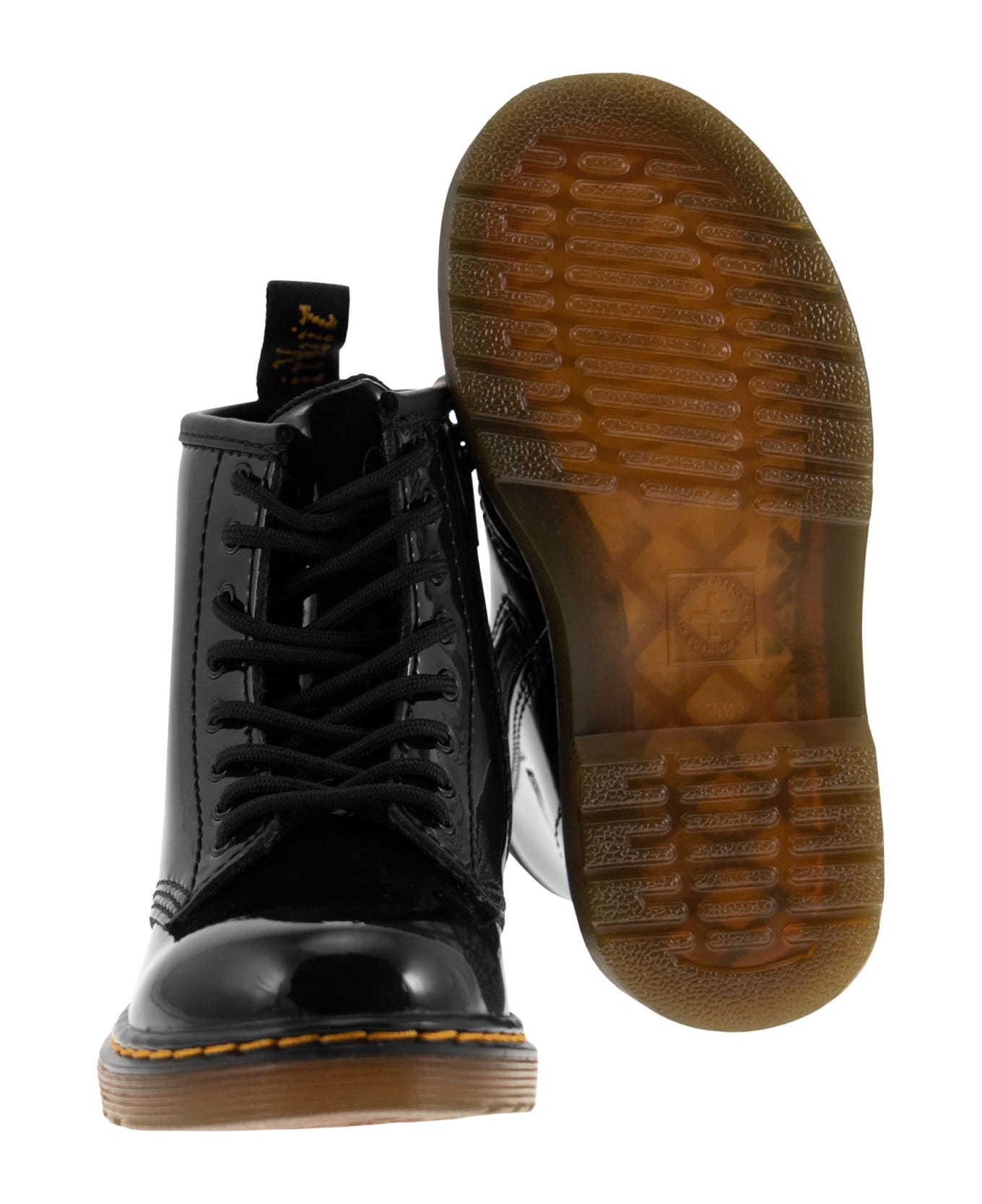 Dr. Martens 1460 - Patent Leather Lace-up Boots - Black シューズ