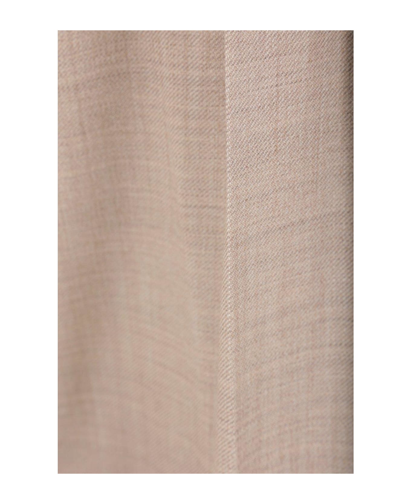 Max Mara Button Detailed Wide Leg Trousers Max Mara - Beige