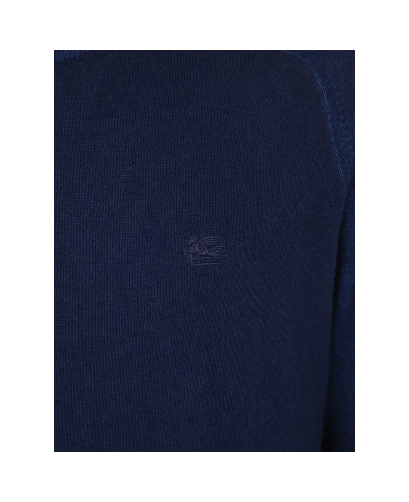 Etro Martello Crew Neck Sweater - Blue ニットウェア