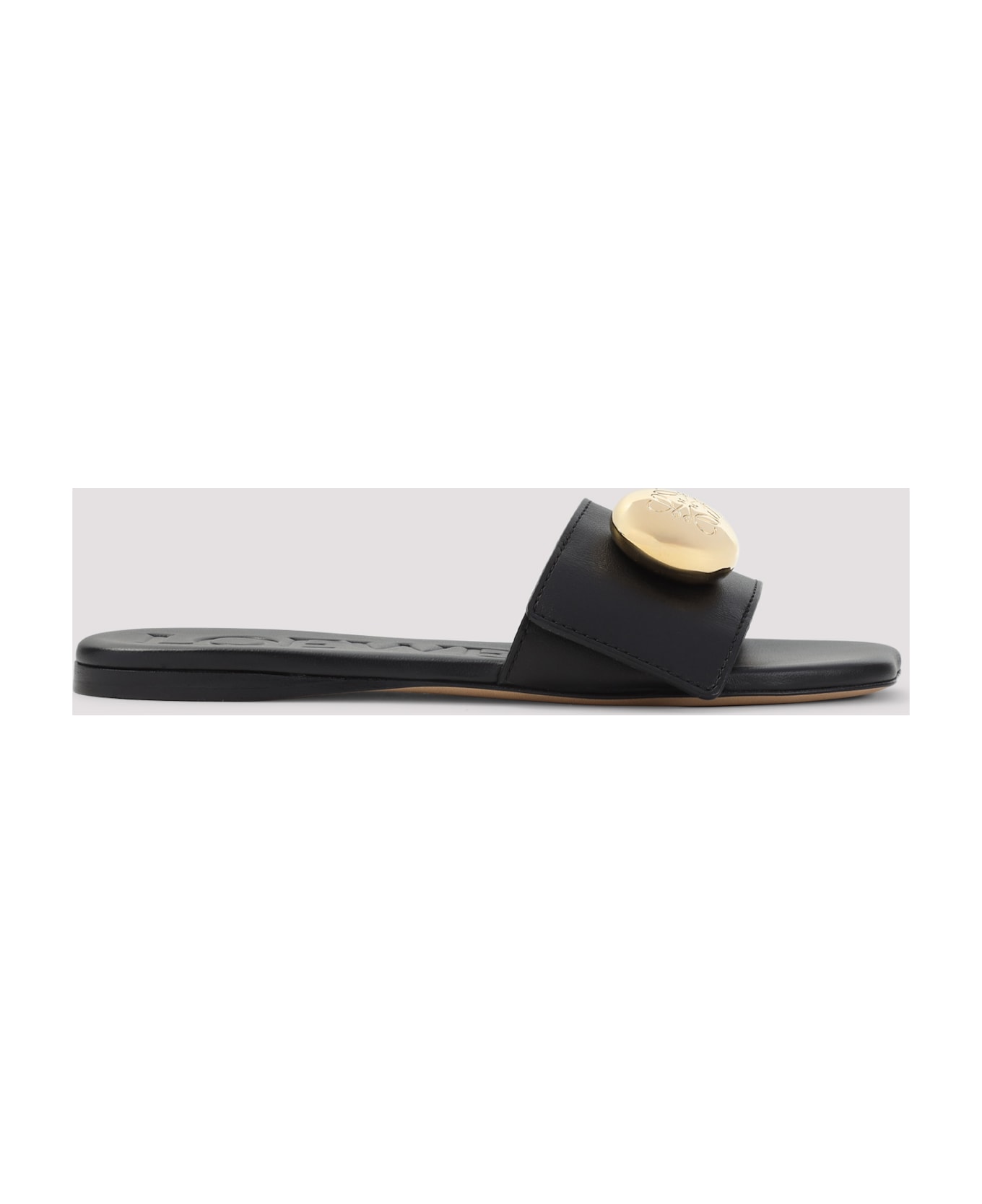 Loewe Pebble Slide Sandals - Black