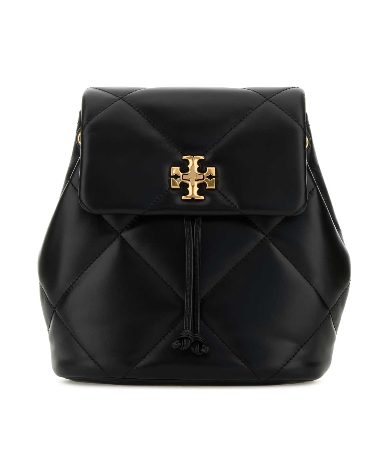 Tory Burch Black Leather Mini Kira Backpack - BLACK