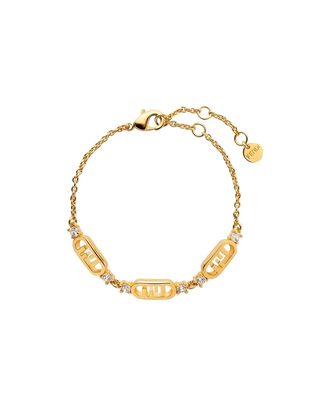 Fendi O
lock Bracelet - Golden