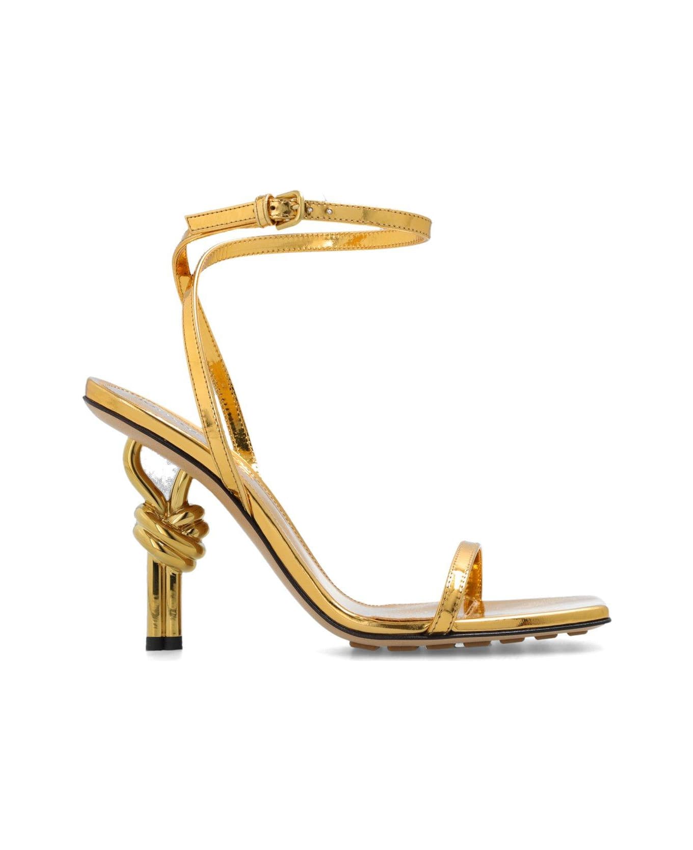 Bottega Veneta Knot Sandals - Gold
