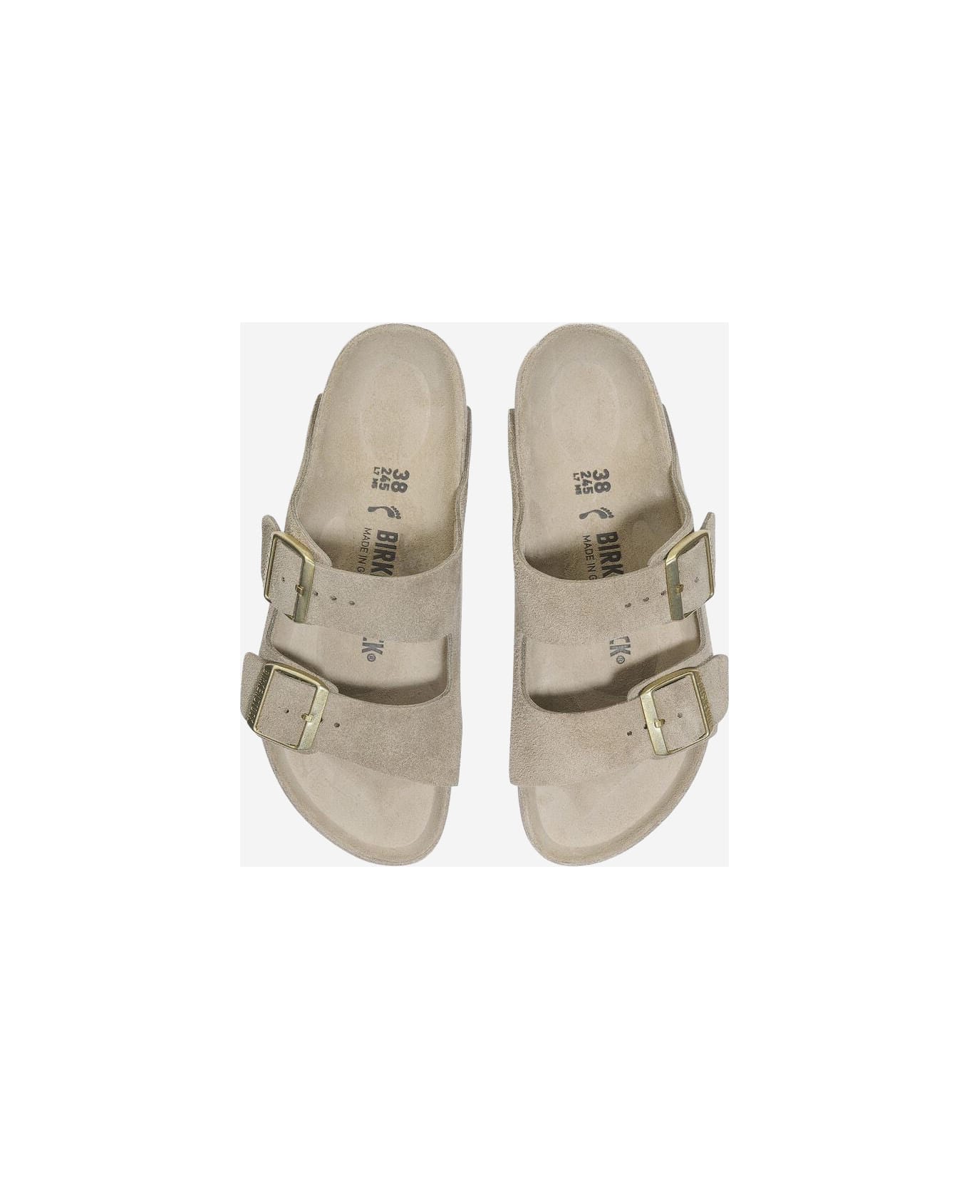 Birkenstock Arizona Suede Sandals - Beige