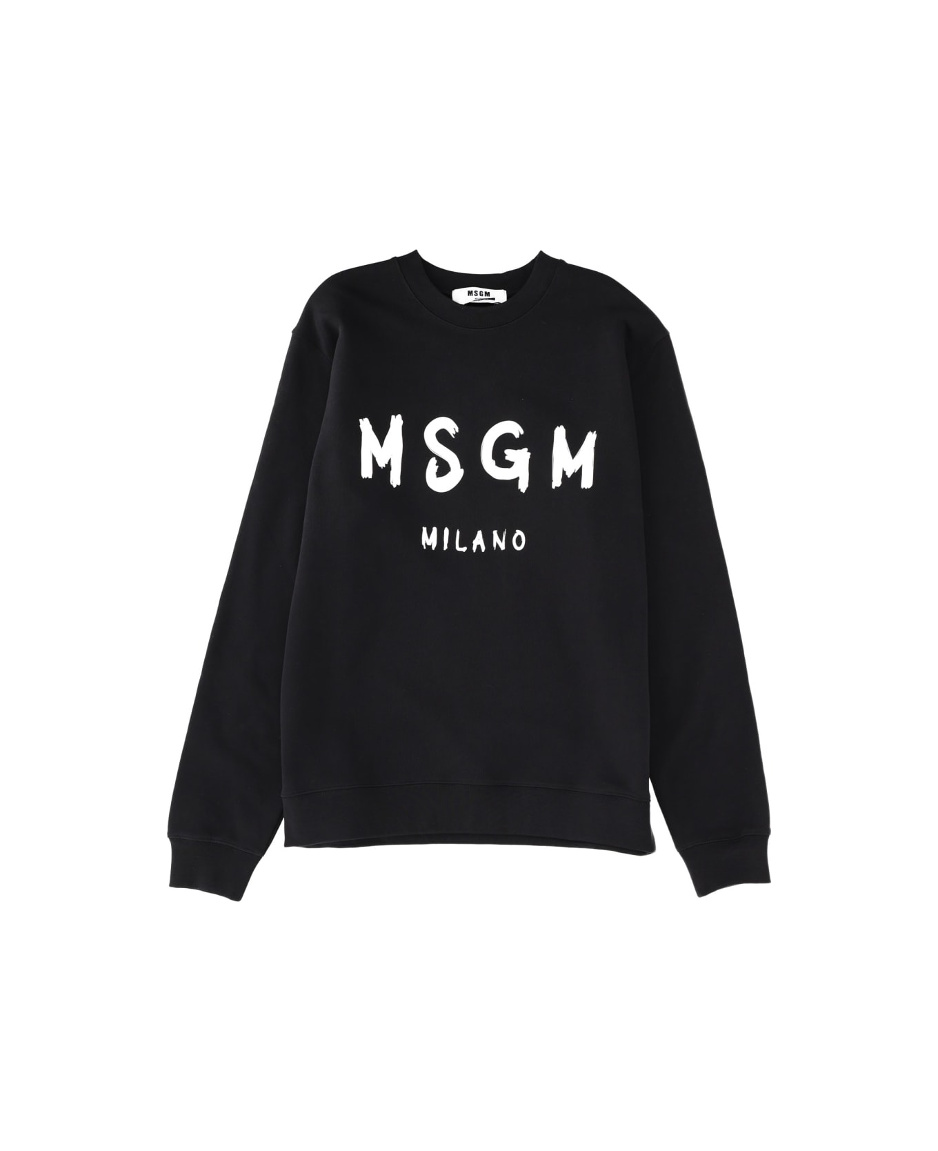 MSGM Sweatshirt With Logo - BLACK