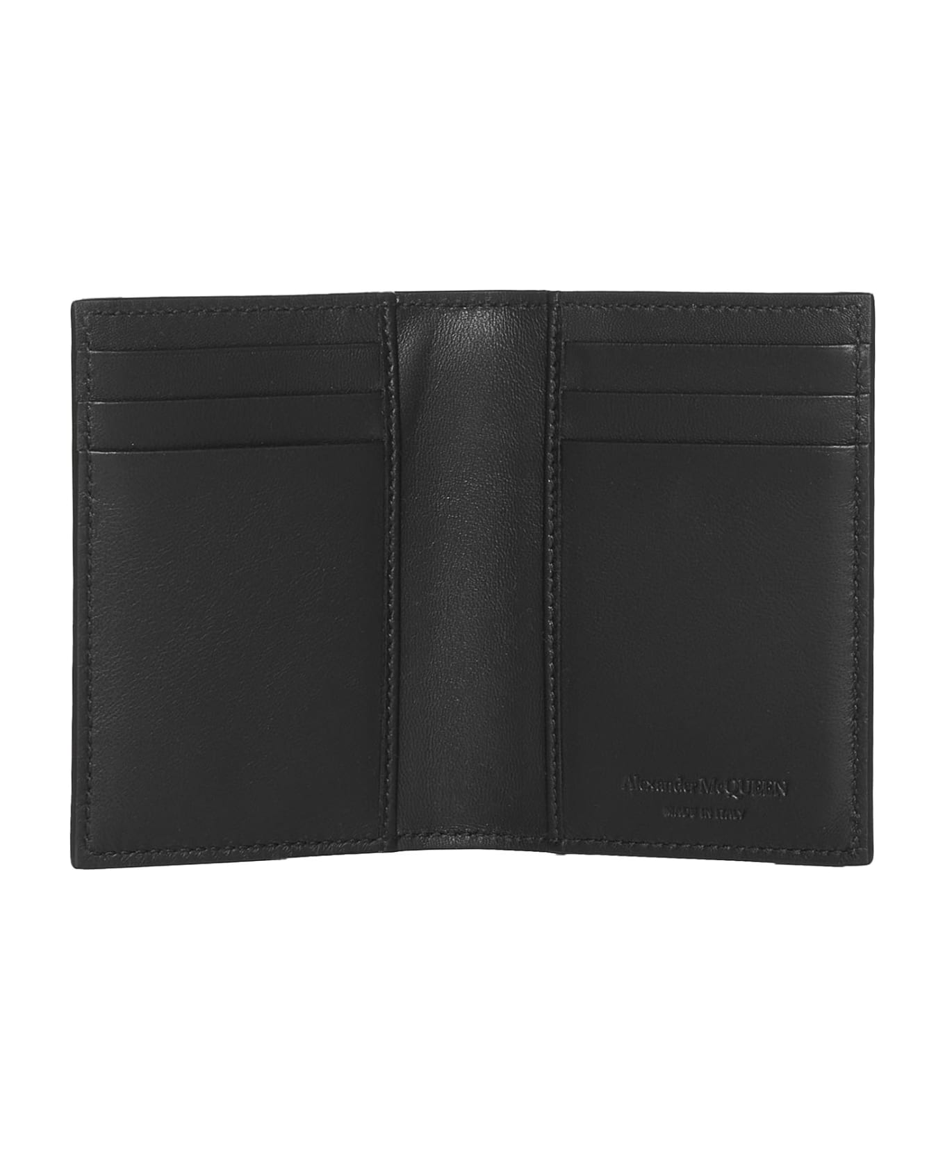 Alexander McQueen Graffiti Logo Wallet - Black whtite