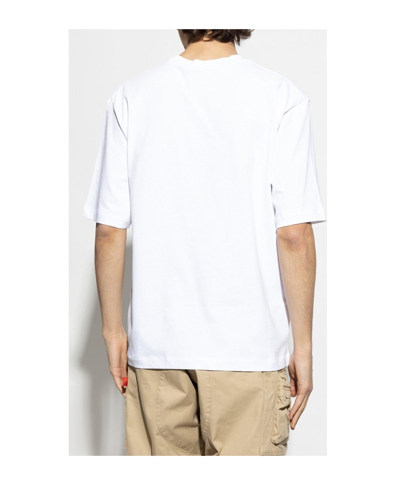 Dsquared2 Logo Embossed Crewneck T-shirt - WHITE