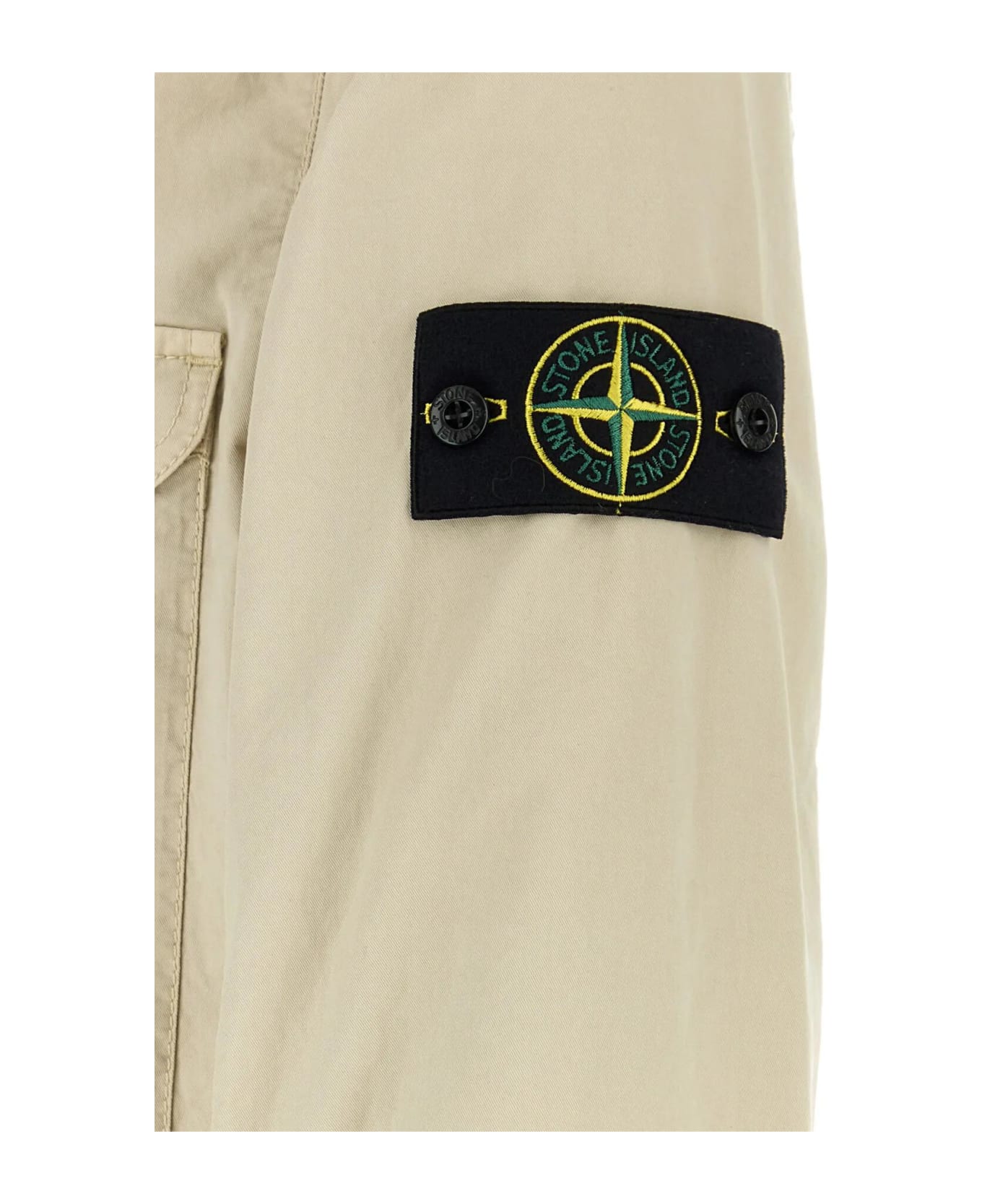 Stone Island Sand Stretch Twill Jacket - Beige