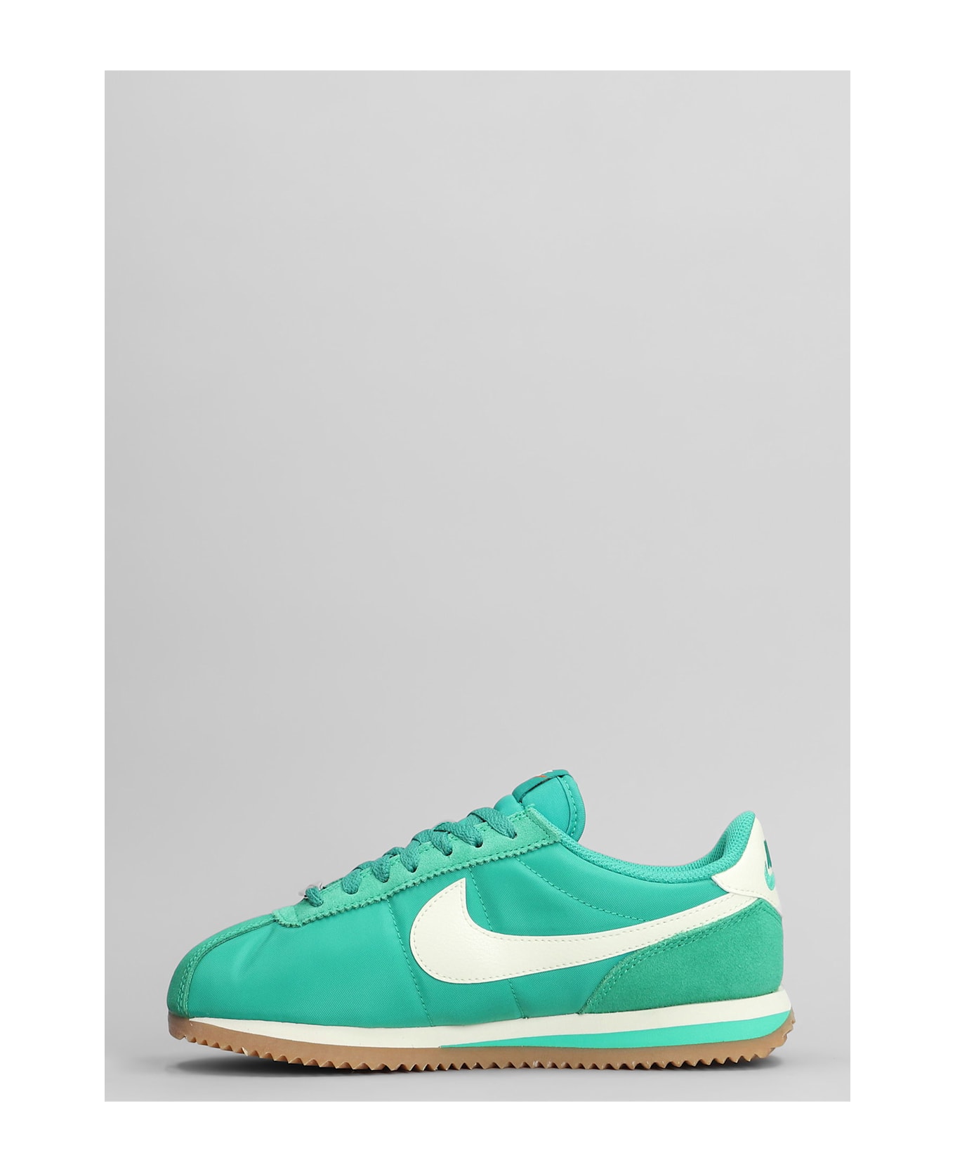Nike Cortez Sneakers In Green Suede And Fabric - green