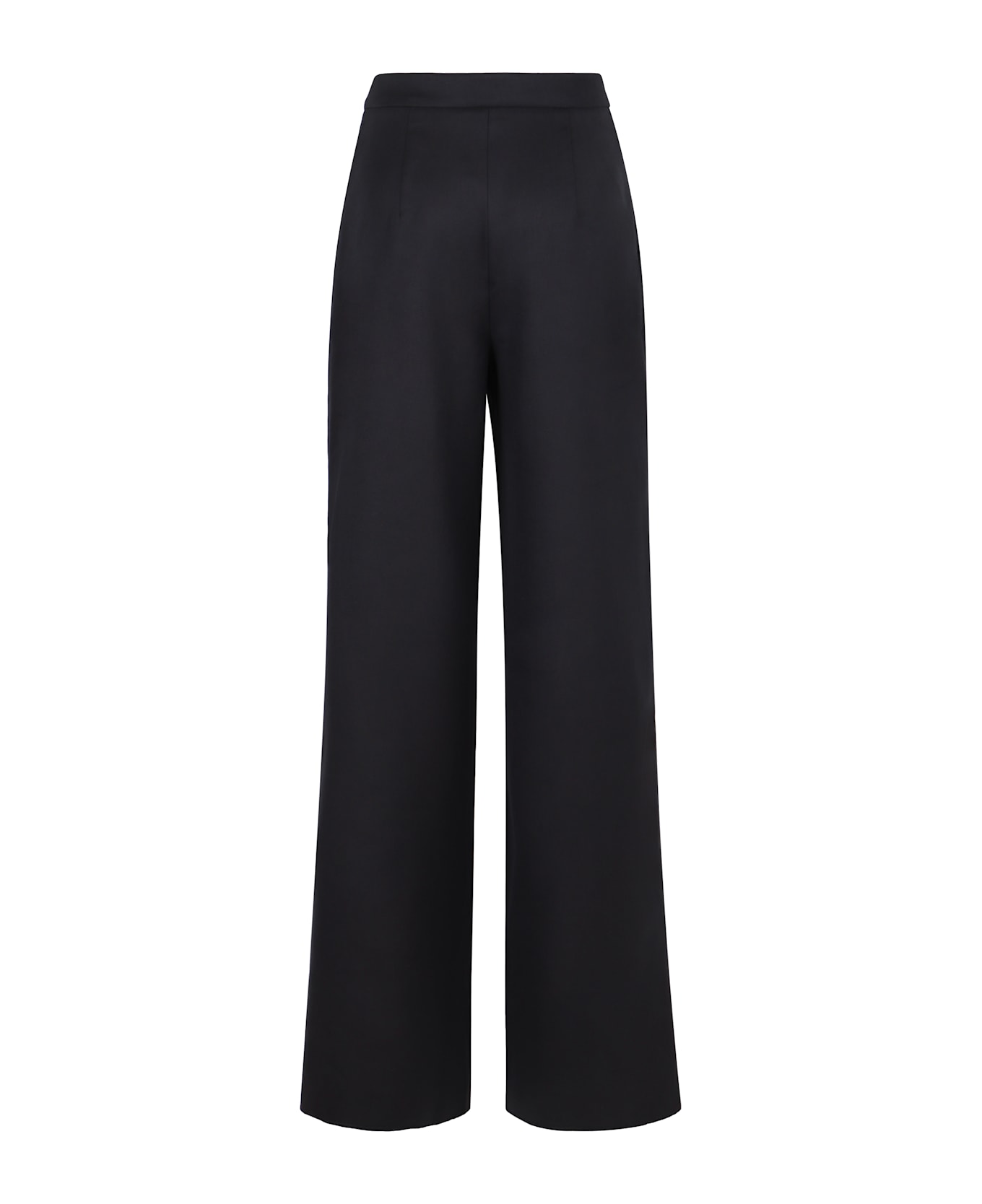 Max Mara Studio Mozart High-rise Cotton Trousers - blue
