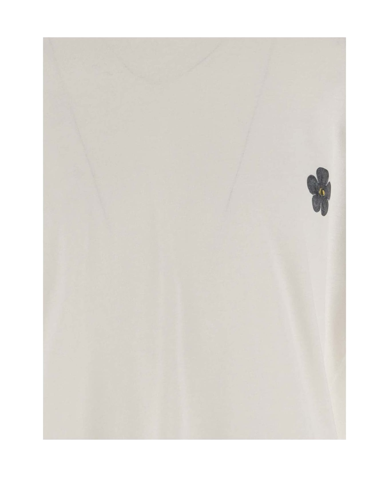 A Paper Kid Cotton T-shirt With Logo - WHITE