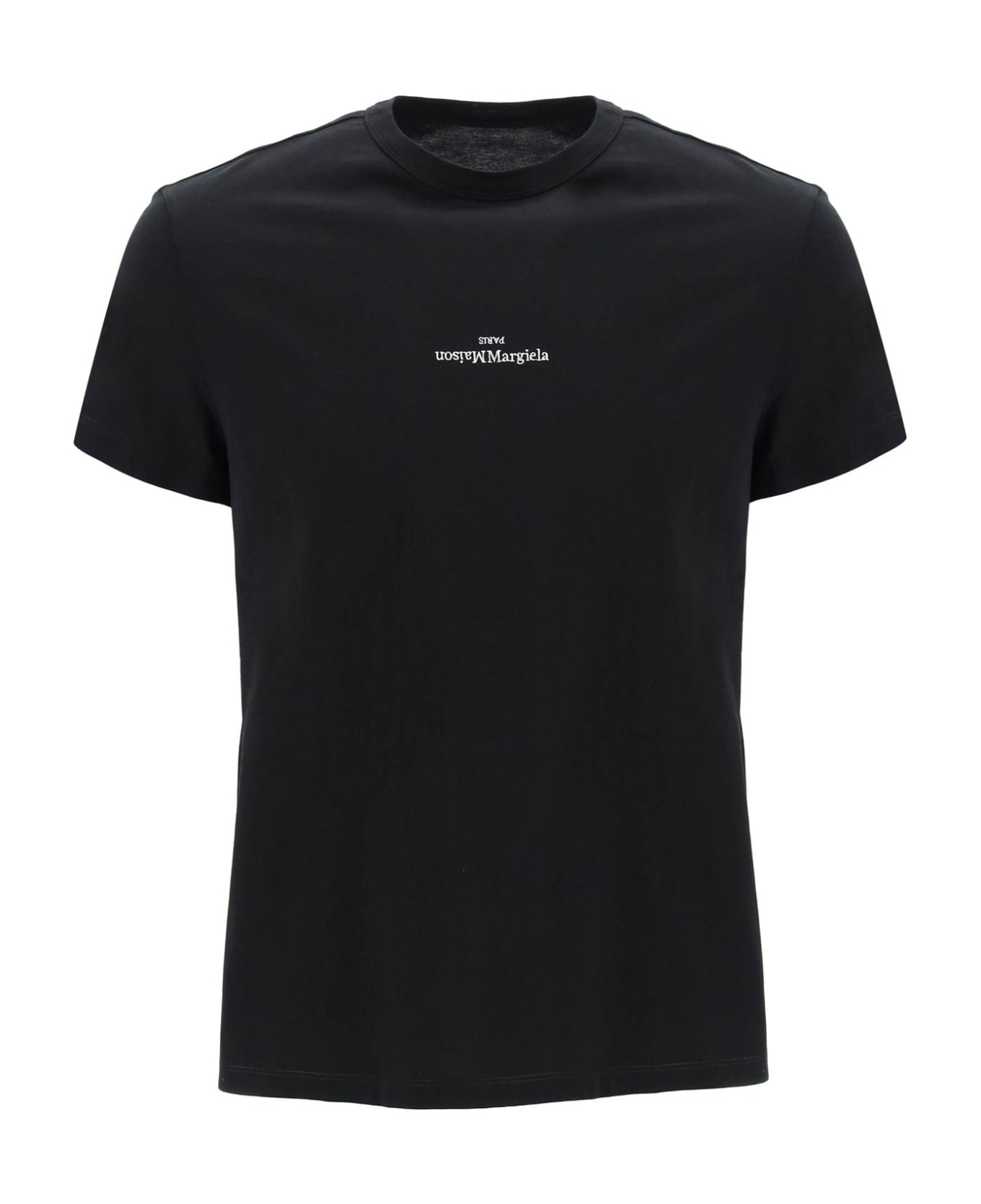 Maison Margiela Distorted Logo T-shirt - Black