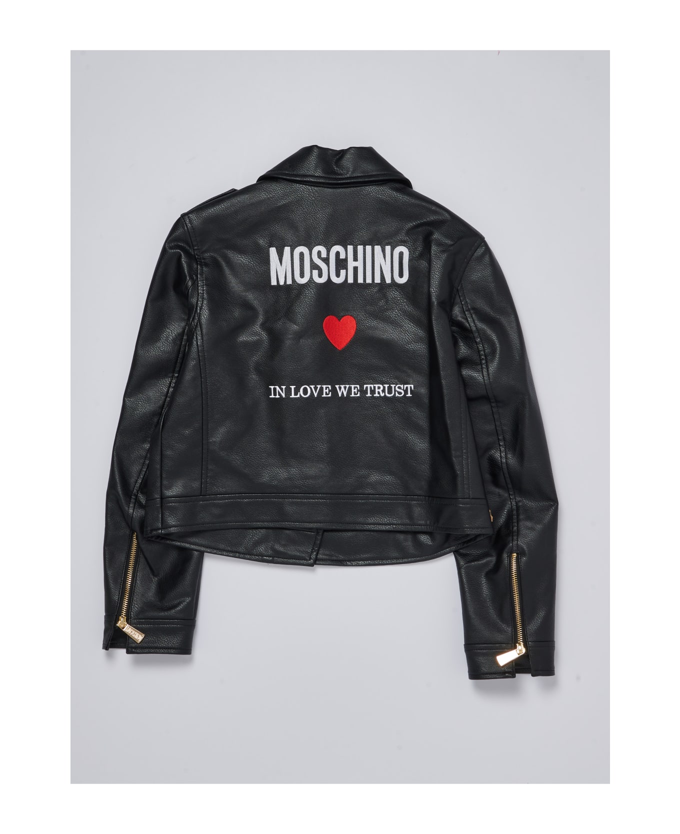 Moschino Biker Jacket Jacket - NERO コート＆ジャケット