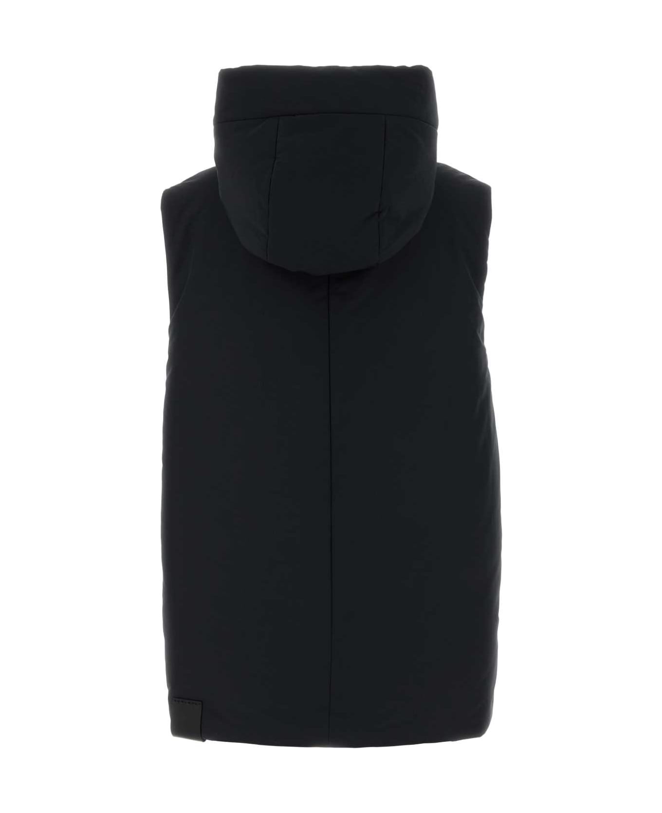 Jil Sander Black Polyester Down Jacket - Black
