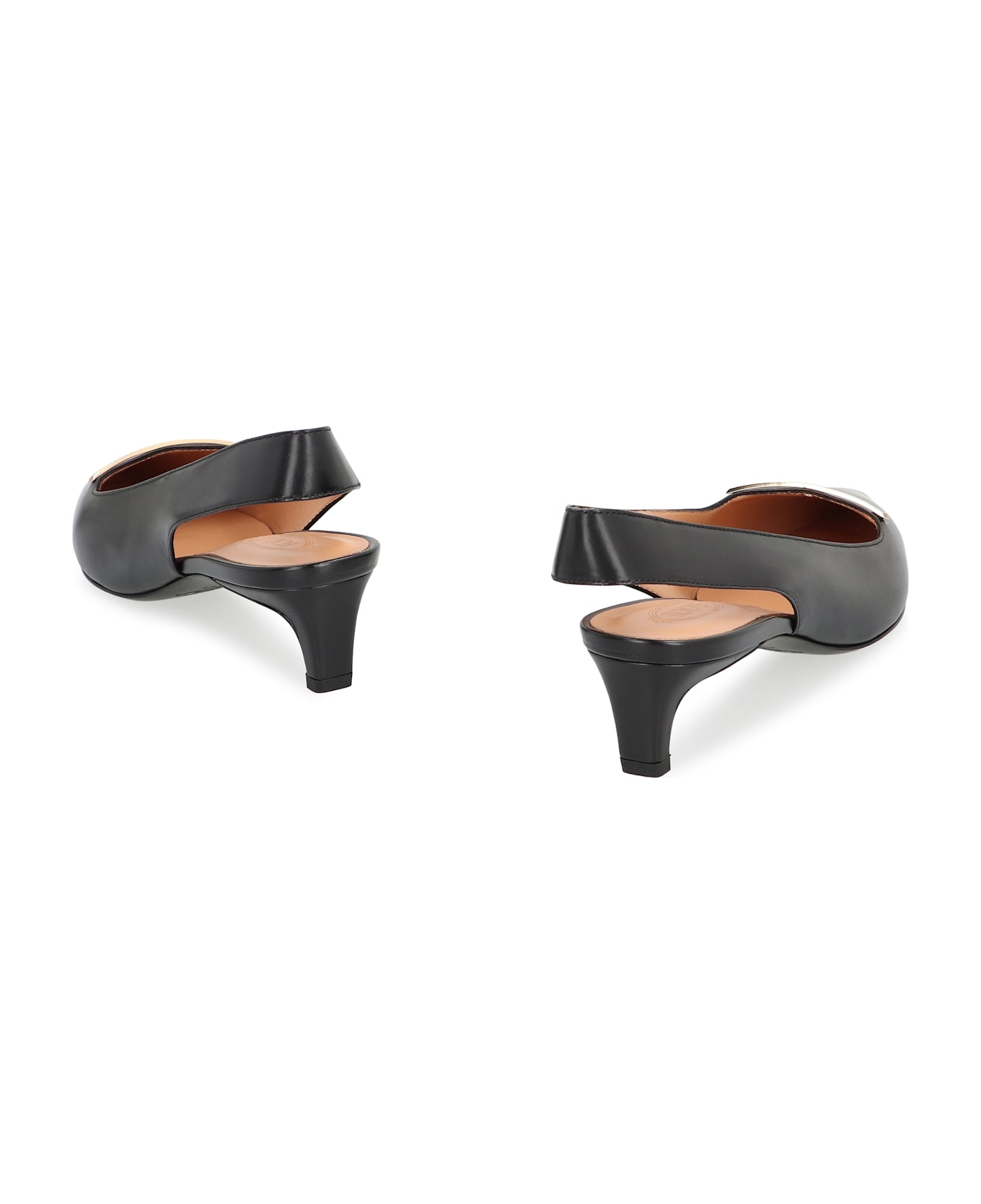 Tod's Leather Slingback Pumps - black