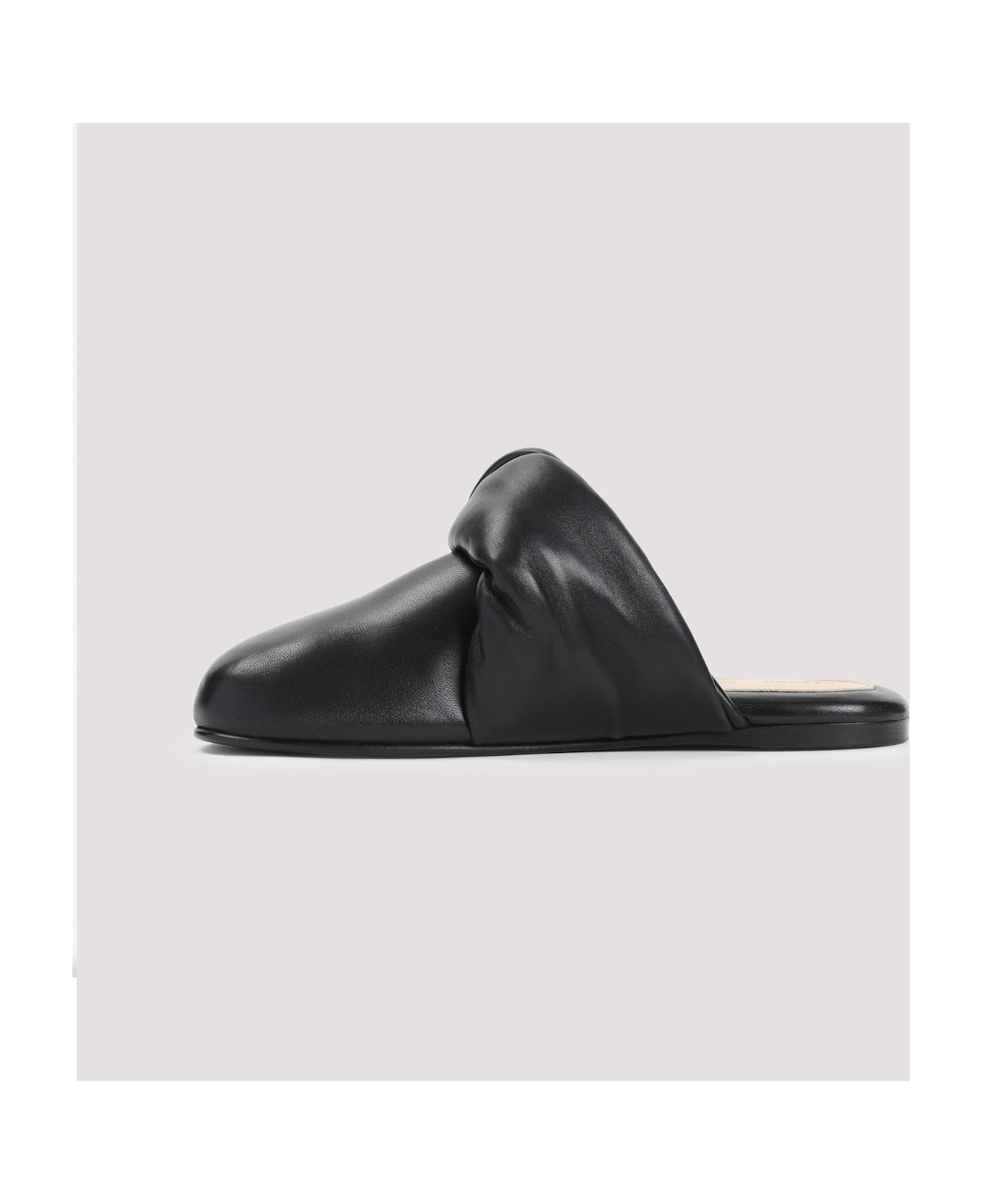 Carven Garnier Knotted Mules - Deep Black